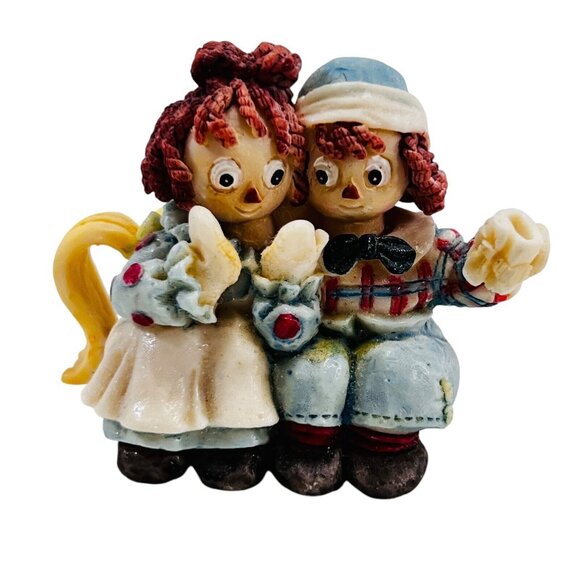 Raggedy Ann & Andy 1994 Popular Imports Miniature Resin Vtg Tea Set USA - Picture 9 of 16